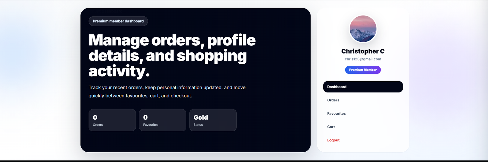 My Profile Screenshot